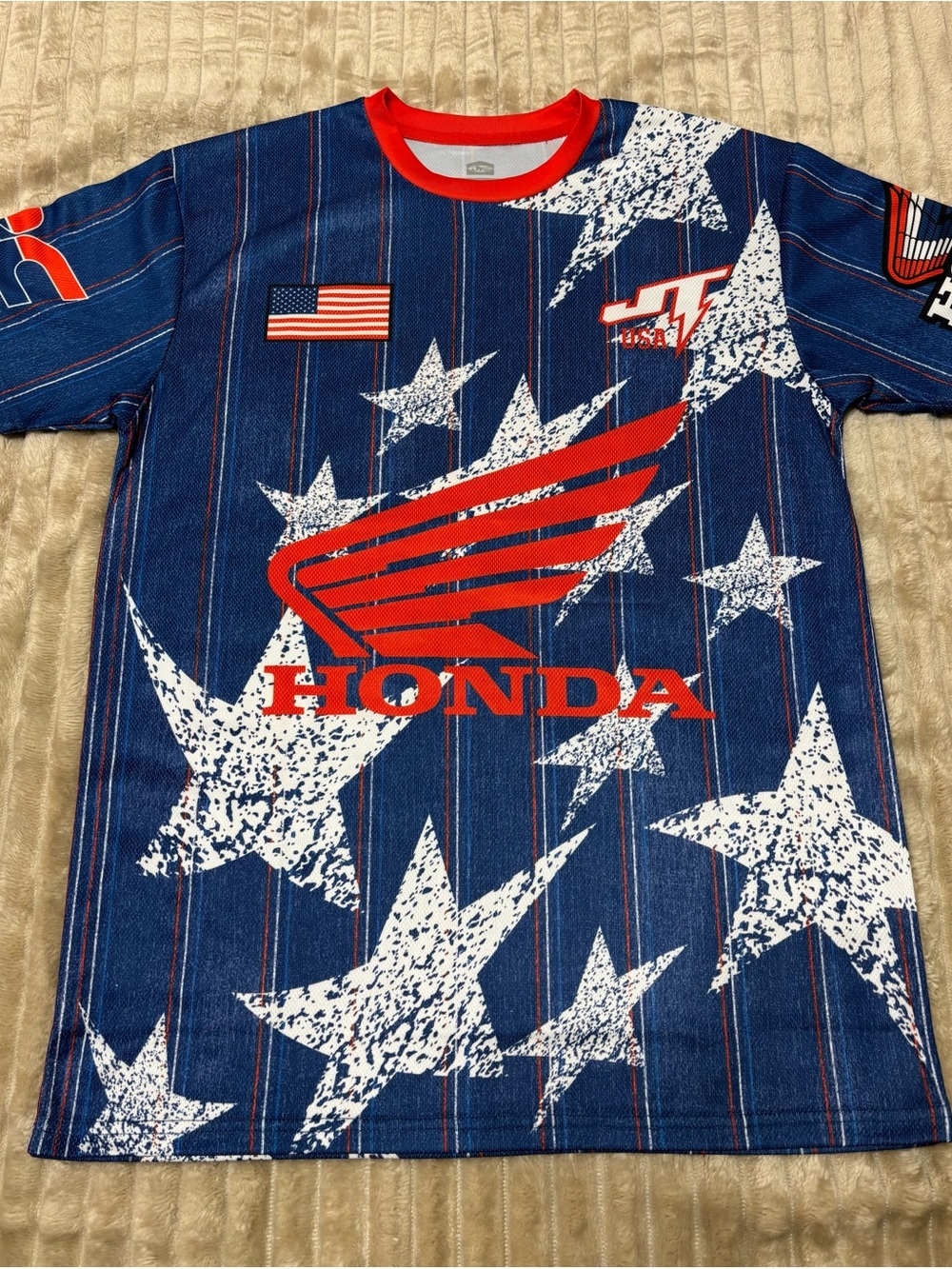 Honda Men’s Motocross JT Racing/USA World Cup 26 Collaboration Jersey Sz M NWOT